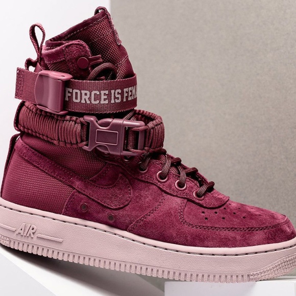 pink high top air force 1